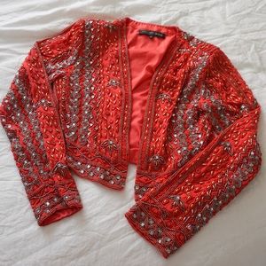 Embellished Padded Shoulder jacket